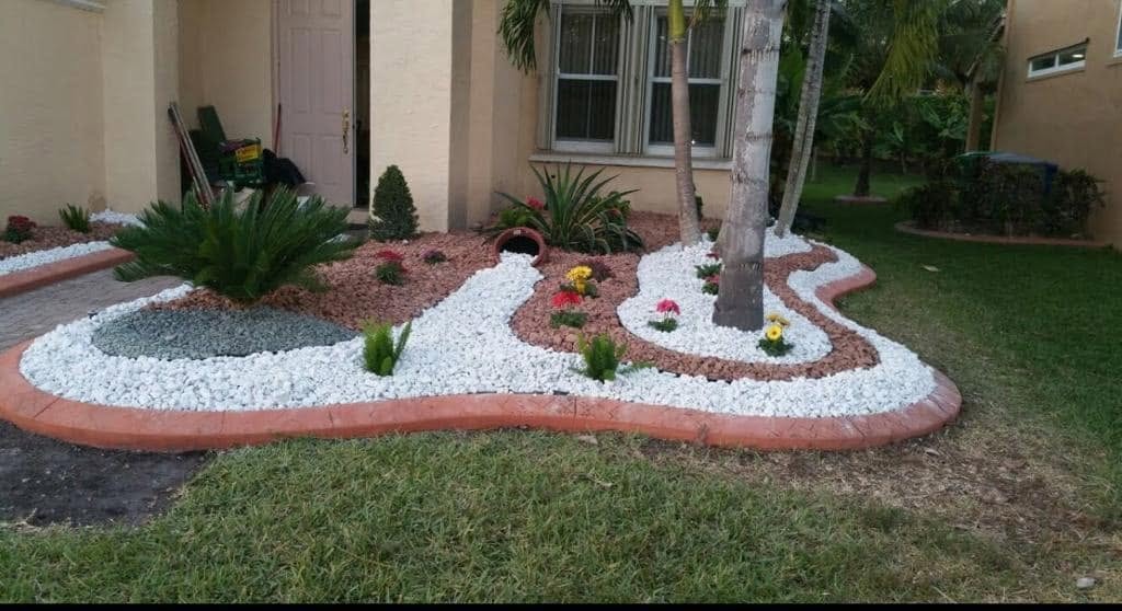 Mulch and flower beds